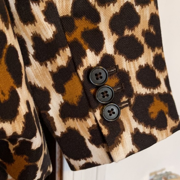 J Crew Parke Blazer NWT size 00 leopard - Picture 10 of 12